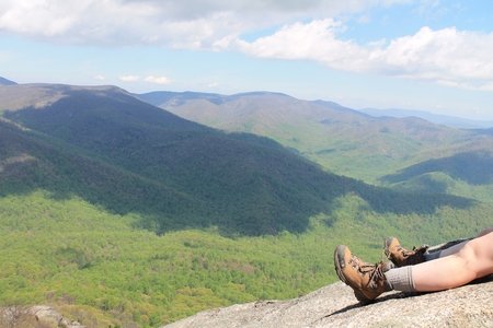Hiking Shoes Boots Mountains View Adventure Climb Fun Original