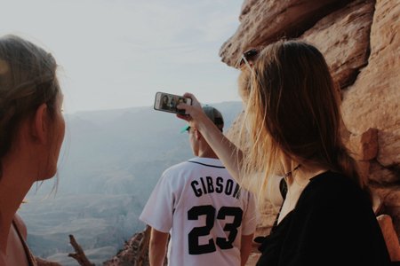 Anna Schultz-Friends On Hike Close Up