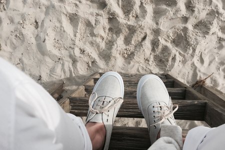 Sneakers Sand White Pants