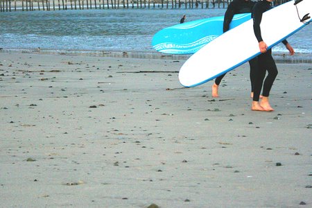 The Lalatwo Surfers With Surf Boards