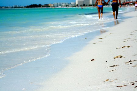 The Lalatwo People Walking On The Beach