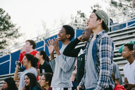 Sports Soccer Cheering Crowd