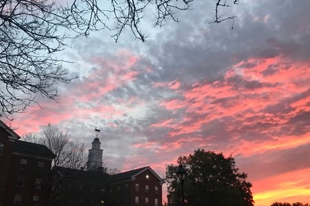 Ohio University Sunset Wray House Back South