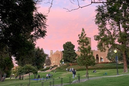 UCLA hill sunset sky