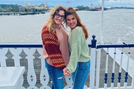 women on boat in Georgia