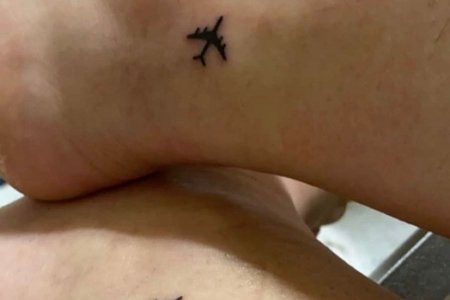 matching airplane tattoos