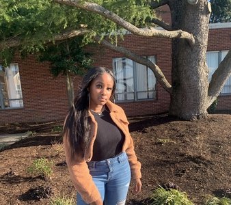 Black girl posing