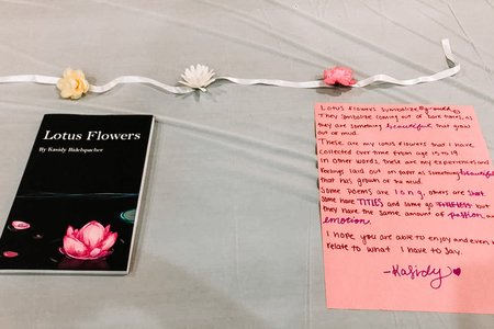 This is a poetry book I wrote, I took the picture, I am using quotes from it in my article.
