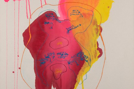 Art from the Neuro Blooms Exhibition being show at the Stamp Student Union