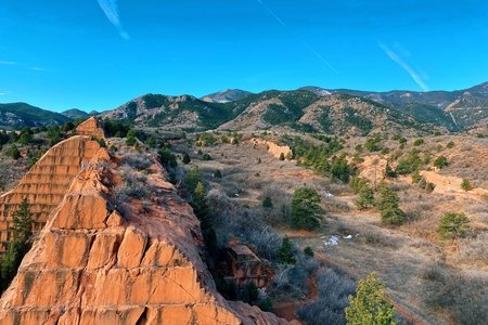Blue skies in colorado springs