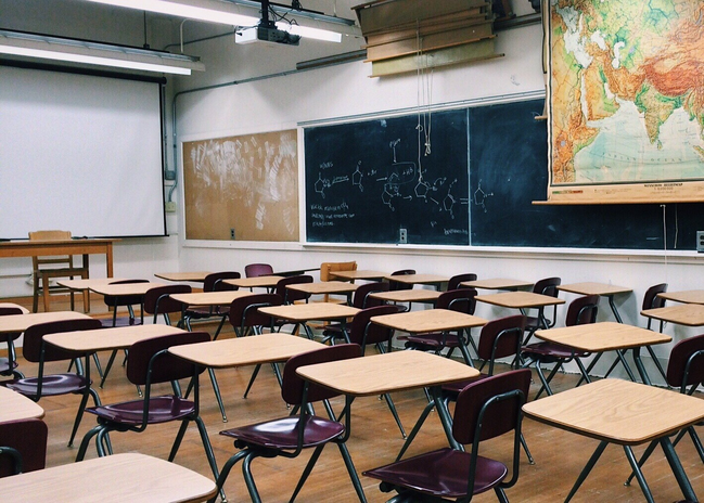 Middle school classroom