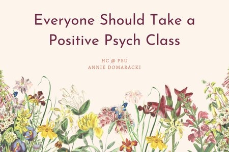 graphic for an article about positive psychology