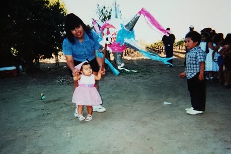 mom and daughter - pinata