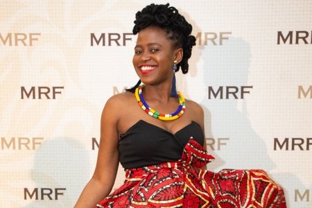 Jill Samukimba at the Mandela Rhodes Foundation ceremony.