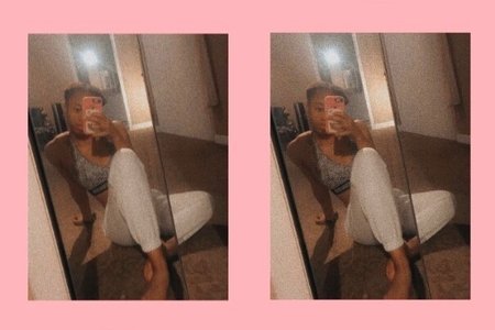 workout selfie