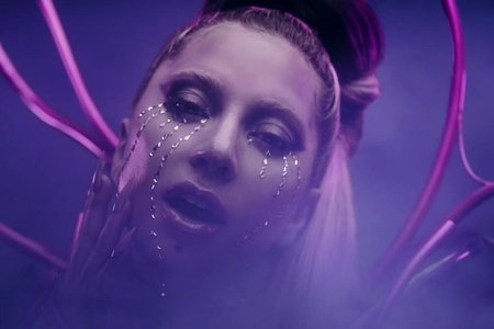 A screenshot of Lady Gaga's new music video