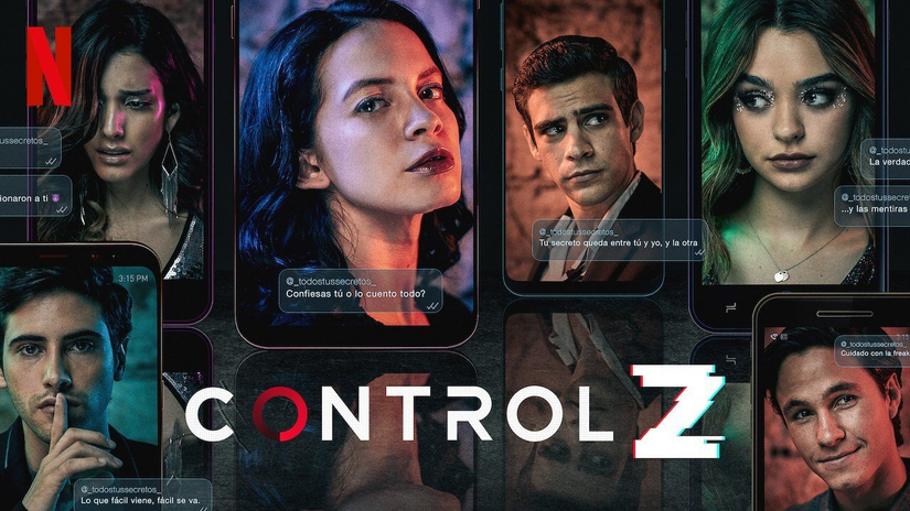 The banner of the new Netflix series, \"Control Z\"