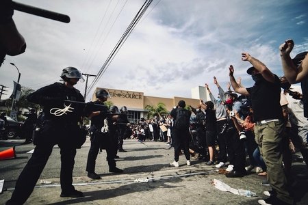 Protesto de Black Lives Matter em Los Angeles