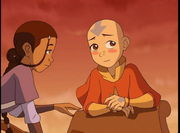 Aang and Katara from Avatar the Last Airbender