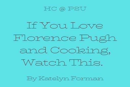 Cooking with Florence Pugh