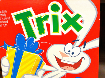 Trix cereal box