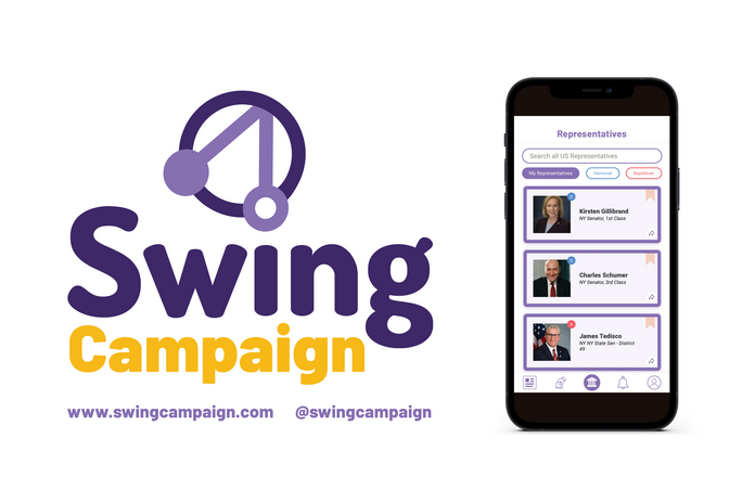 Promotional picture of a new app called Swing Campaign