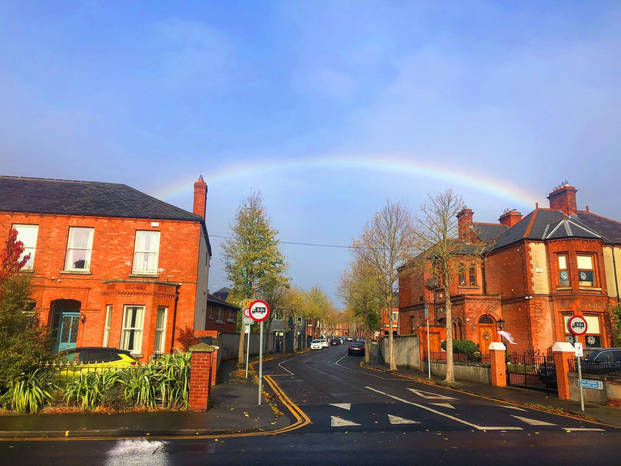 rainbow in dublin by Aoife McGeough