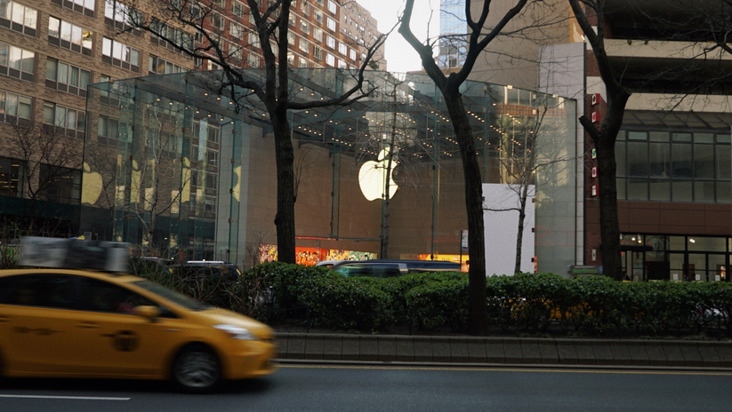 Apple store in the city