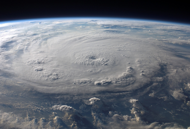 Hurricane taken from outer space