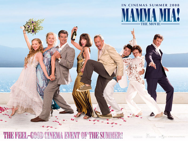 Early poster for the movie \'Mamma Mia!\'