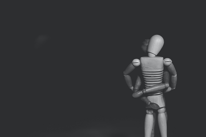 greyscale photo of mannequin