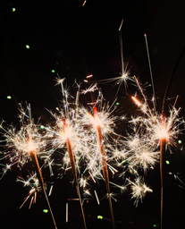New Year\'s sparklers