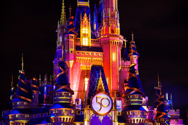 Disney World Cinderella Castle 50th anniversary