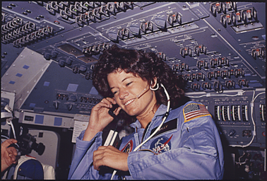 Sally Ride in Space
