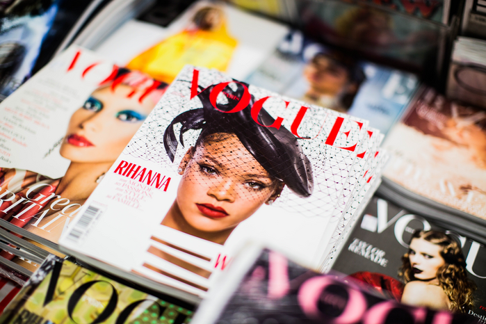 Rihanna on the cover of Vogue by Charisse Kenion