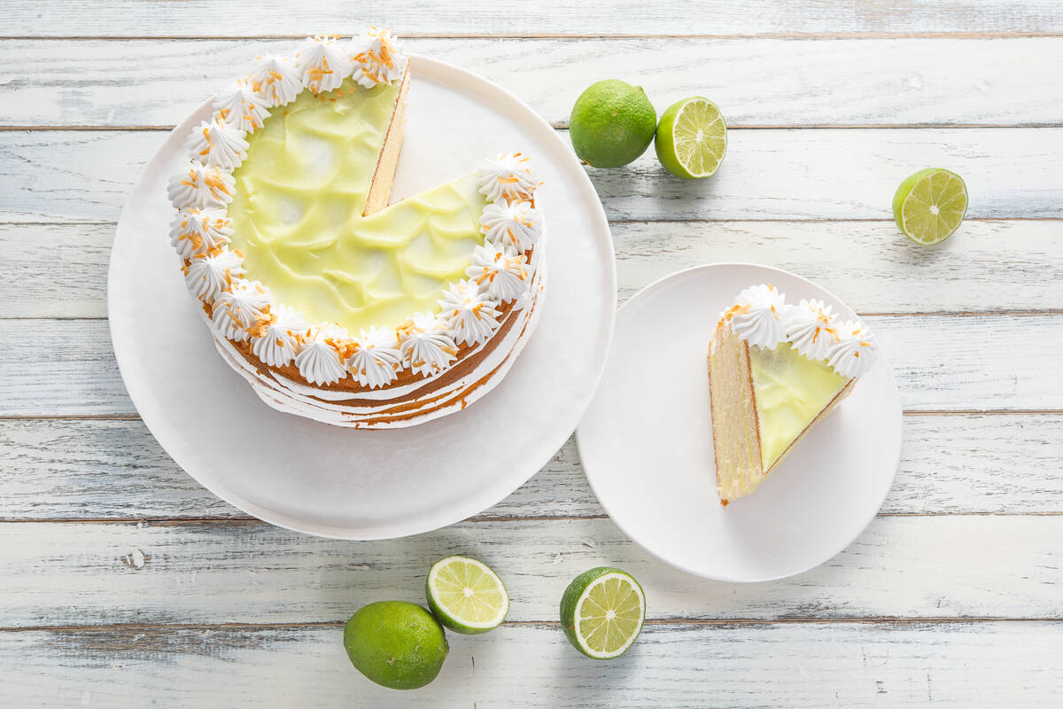 Toasted Coconut Key Lime Torte