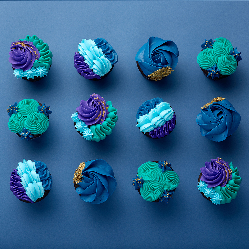 Colorful Buttercreme Style Icings