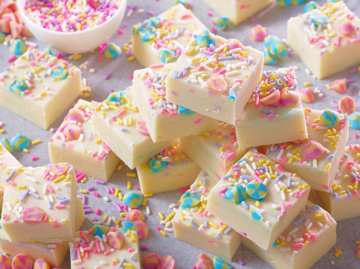 Confetti Cake Batter Fudge