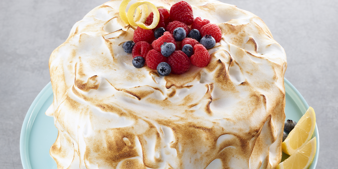 Lemon Meringue Tres Leches Cake