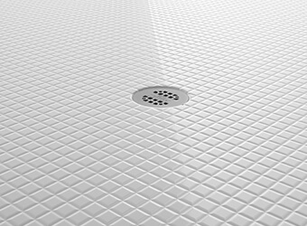 1 in x 1 in Tile Pattern Shower Floor