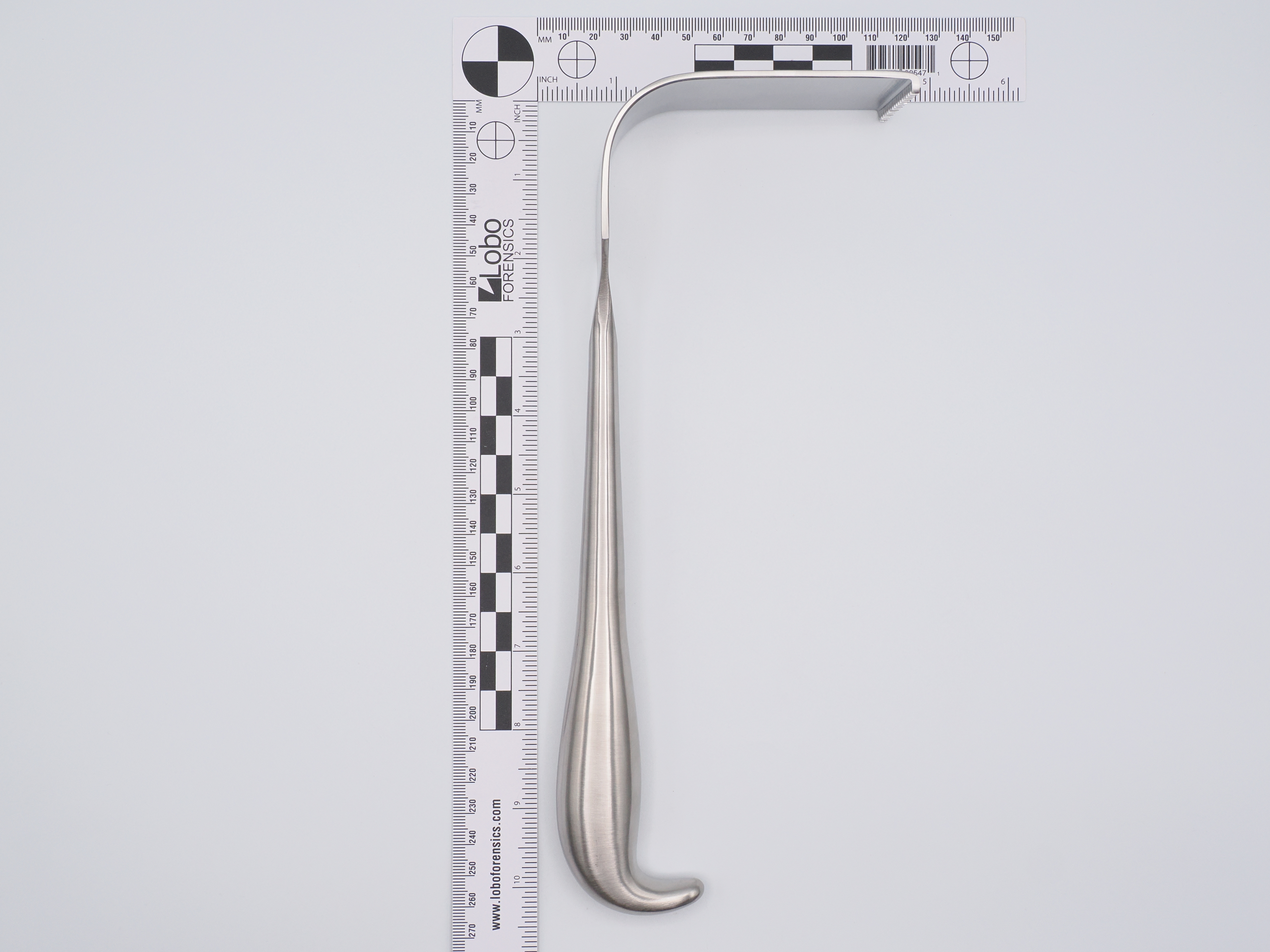 Retractor, Meyerding, 3 1/2 in Deep, 2 in Wide, Size #3 Large, 10 1/8 ...