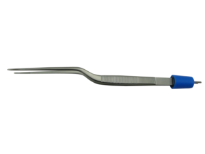 Olsen Bipolar Forceps; Bayonet; Smooth; Straight; 1.5 mm Tips; 7 1/8 in; Bulk Non-Sterile; (40/bx)