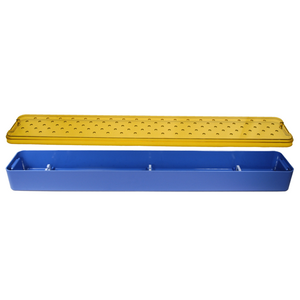 Container, Riley Scopepak, Base & Lid, w/Scope Holder Sets, Dimensions 4 7/10 in x 30 3/10 in x 2 4/5 in, Long