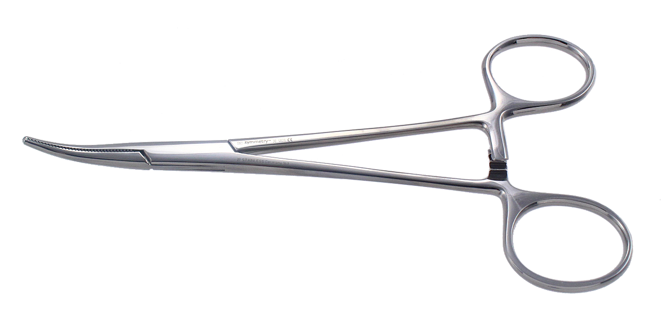 Forceps, Lahey, Curved, 6 in