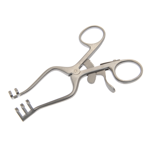 Retractor, Weitlaner, Blunt, 2 x 3 Prong, 4 1/2 in | Aspen Surgical