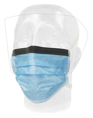Precept® FluidGard® 160 Anti-Fog Surgical Mask with Extended Shield