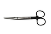 Scissors, Mayo, Curved, Serrated Blades, Black Handle, 5 1/2 in
