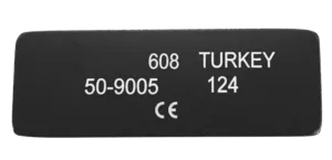 Name Plate, Quadlock, Aluminum, Black