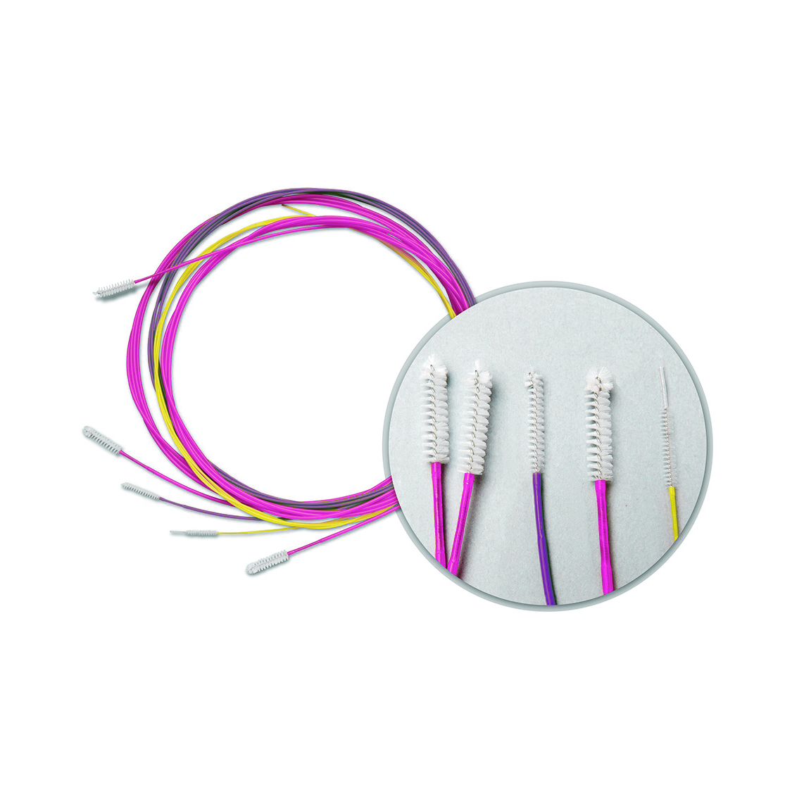 248105BBG Pink Disposable Scope Channel Cleaning Brushes