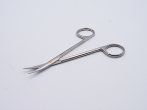 Scissors, Stevens Tenotomy, Curved, Serrated, Gold Screw, 5 1/8 in